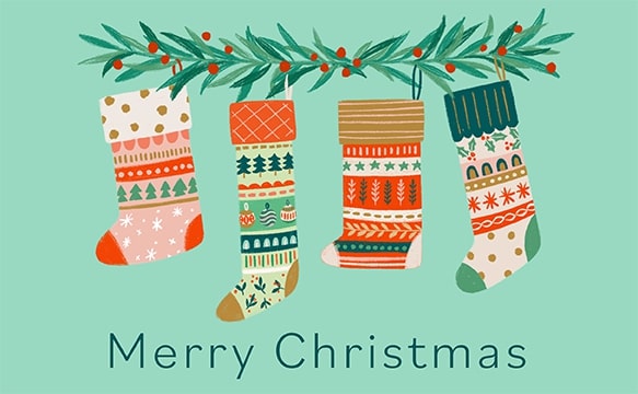 靴下柄のクリスマス用のAmazonギフト券Eメールタイプ